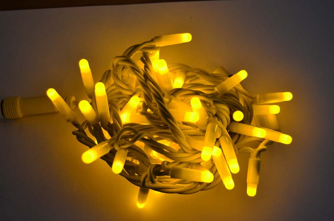 String Plus 12m 180 leds amarillo cable amarillo [Clase de eficiencia energética A++]