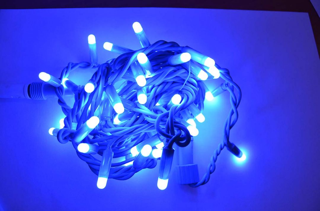 String plus 12m 180 leds azul cable azul [Clase de eficiencia energética A++]