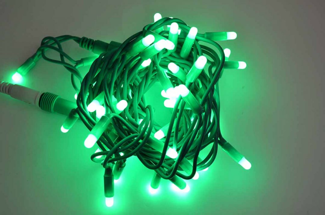String Plus 12m 180 leds verde cable verde claro [Clase de eficiencia energética A++]