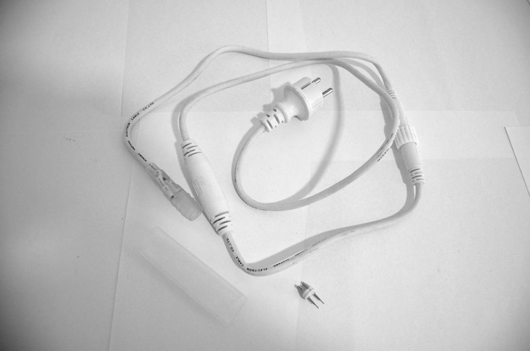 Cable alimentación flexilight led con rectificador blanco, 5 UNIDADES [Clase de eficiencia energética A++]